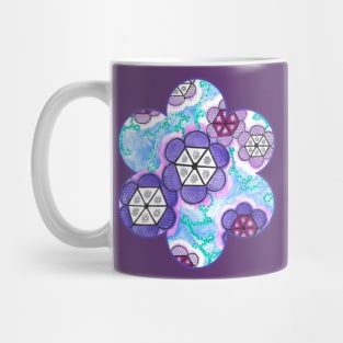 Hexagonal Flowers Mug